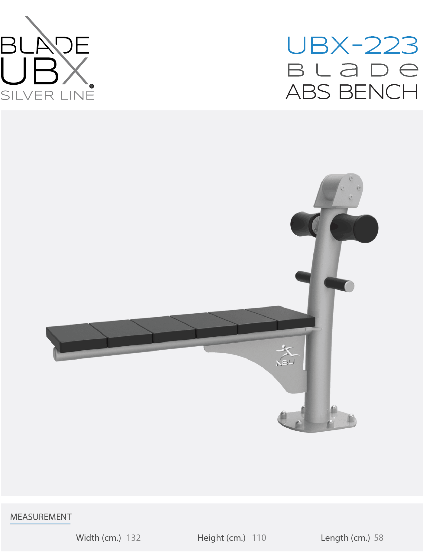 ubx-223 blade abs bench -  אורבניקס - מתקן כושר - ספת עליית בטן